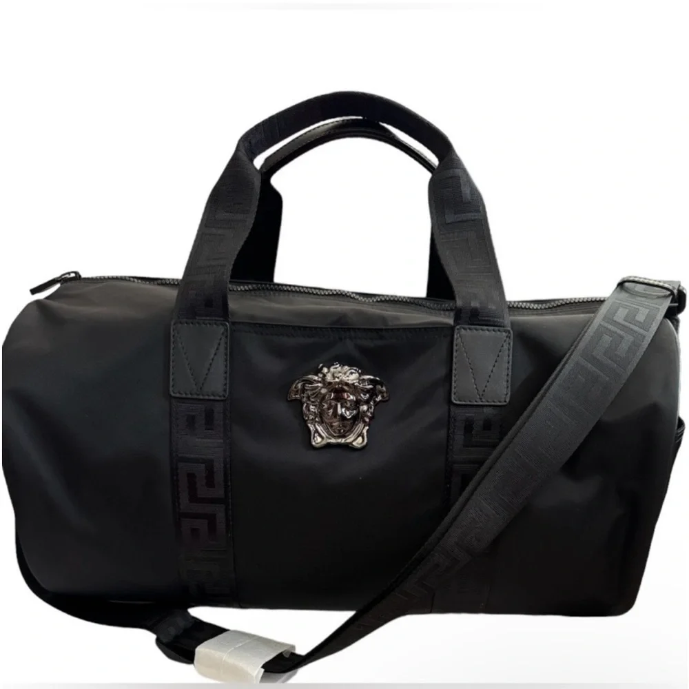 Versace Medusa Logo Boston Bag Gym Bag Duffle Bag Weekender Unisex NWT